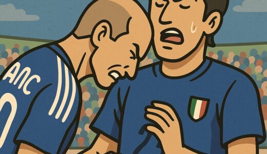 2006年W杯で、ジダン選手は誰に頭突きをした？