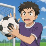 サッカーで基本的に使ってはいけない体の部分は？